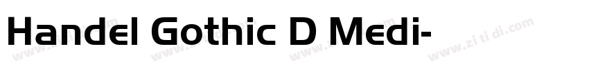Handel Gothic D Medi字体转换